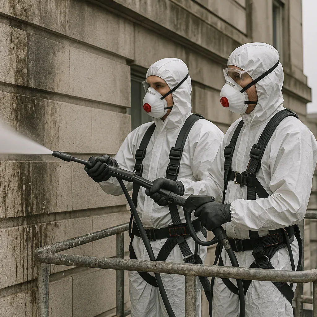 Nettoyage de fientes sur façades